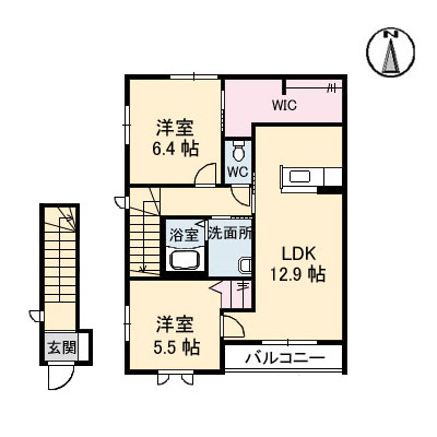 シャーメゾン アドニス Ⅰ棟 A0201号-2