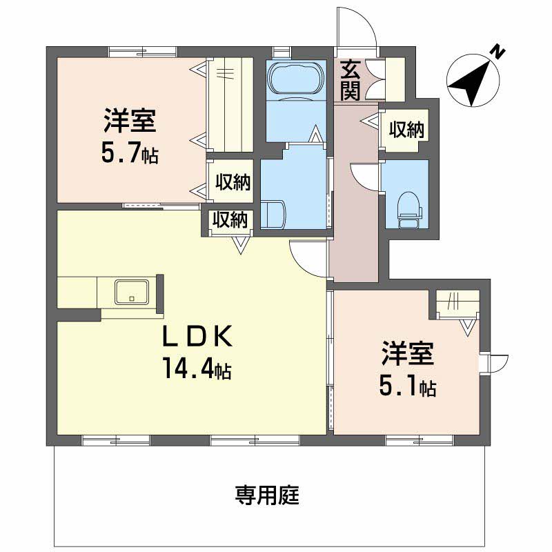 ブランドール山崎 壱番館 A0101号-4