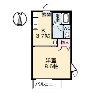 アヴェニール　Ⅱ棟 B0101号-14