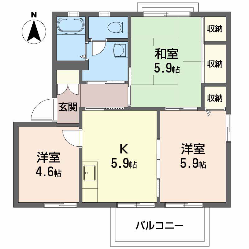 ヴィラ・ハピネス　Ｂ棟 B0203号-16