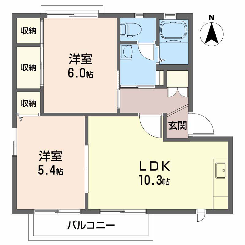 バリュージュ新須賀　Ｂ棟 B0205号-2