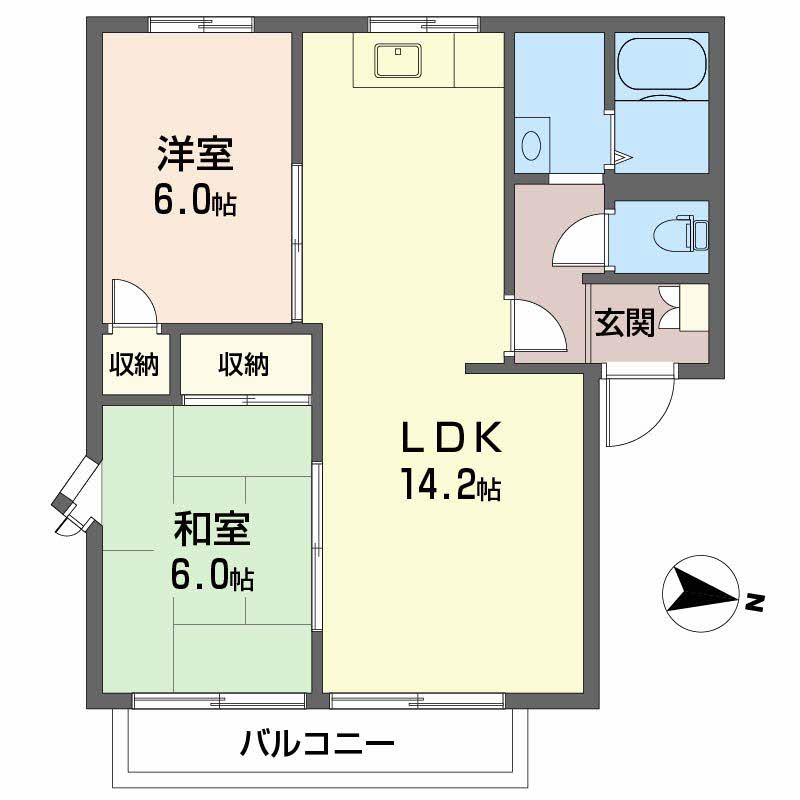 ガーデンハイツ B棟 B0203号-12
