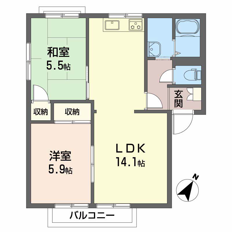 ニューライム頼木　Ｂ棟B0203-2