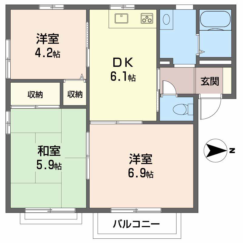 シャトレ庄内　Ａ棟 A0105号-3