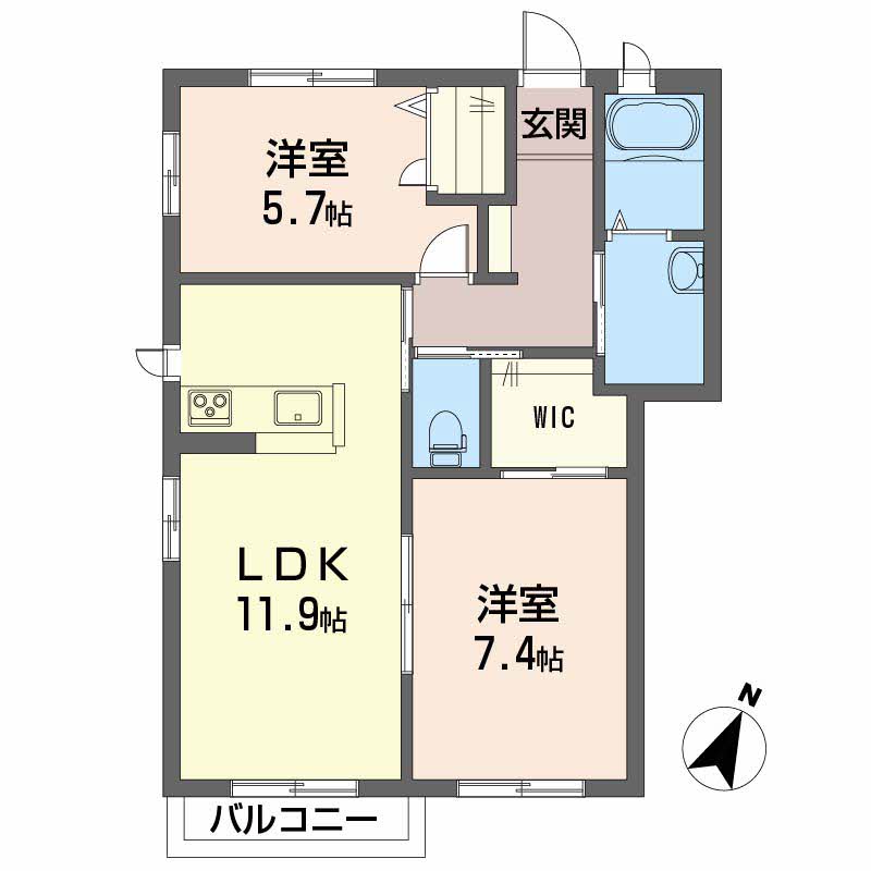 メゾンＳＯＷＡＣＡ　Ａ棟 A0203号-2