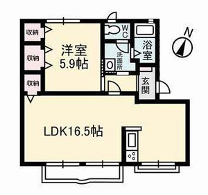 アメニティ福島　Ｂ棟 B0102号-16