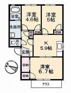 サンライン川入　Ｂ棟 B0105号-9