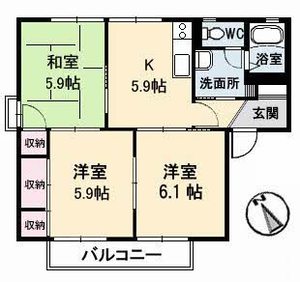 アバンサール　Ｂ棟 B0203号室