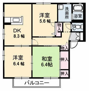 ディアス２０００　　Ｂ棟 B0203号-4