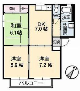 メゾン　デラ　Ｗ　Ｂ棟 B0103号室