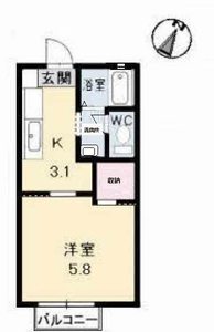 メゾン　デラ　Ｗ　Ｃ棟 A0205号室