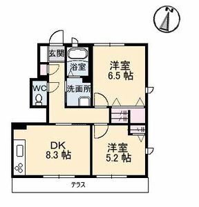モンターニュ　Ｂ棟 B0103号室