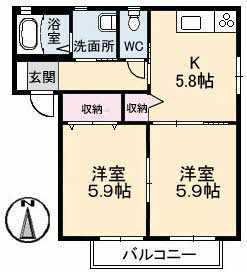 オーラ　Ａ棟 A0202号室