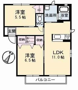 グリーンパークＮｉｓｈｉｎａ　Ａ棟 A0202号室