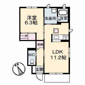 ソレアード　Ｂ棟 B0106号-16