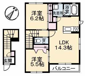 アクアヴィーヴォ　Ａ棟 A0203号室