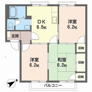 東代ハイツ　　Ｂ棟 B0201号-2