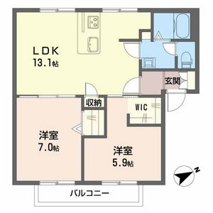 東代ハイツ　　Ｂ棟B0202-5