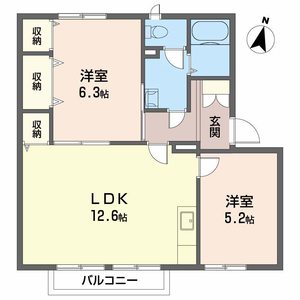 クレセントガーデン　Ｂ棟 B0202号-2