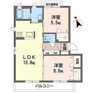 ヴィラージュヌフ Ⅱ棟 B0301号-2