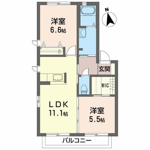 シティ　クレール　Ｅ棟 E0201号-2