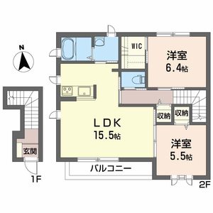 グランマスト杉井流Ⅱ　Ｂ棟 B0201号-2