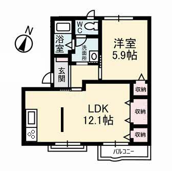 アメニティ福島 B棟 B0201号-14