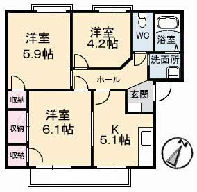 オーキッド倉敷Ⅱ　　Ｂ棟B0105-2