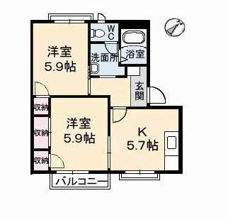 オーキッド倉敷Ⅱ A棟 A0202号-16