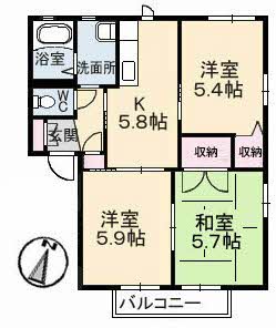 ノースヴェレッジⅢ B棟 B0205号-11