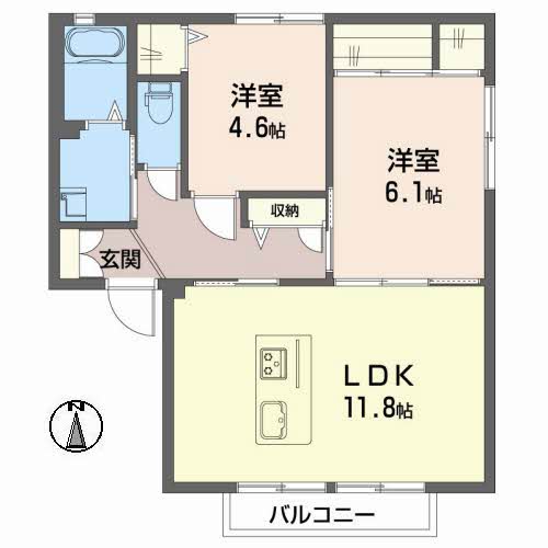 レジデンス古城　　Ｂ棟B0103-2