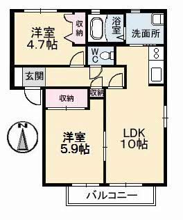 レジデンス古城　　Ａ棟A0101-2
