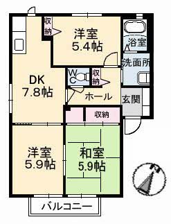 ビック　イースト　Ｂ棟 B0103号-2