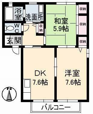 メゾンひまわり　Ａ棟A0102-2