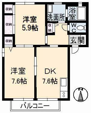 メゾンひまわり　Ａ棟 A0201号-16