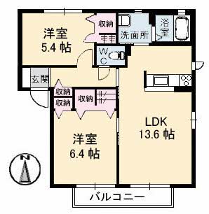 サンク・リオン　Ｃ棟 C0207号-2