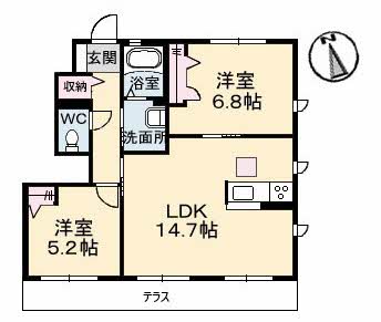 メゾン清水　Ｂ棟B0105-2