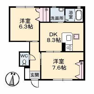 クレール　Ｂ棟B0105-2