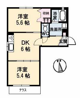 オリーブコート　Ｂ棟B0107-2