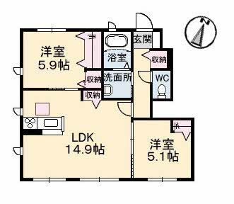 シャーメゾンきびじ　Ｄ棟 D0111号-16