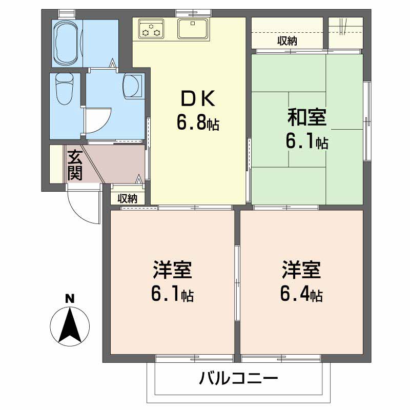 アメニティ朝倉 A棟 A0102号-16