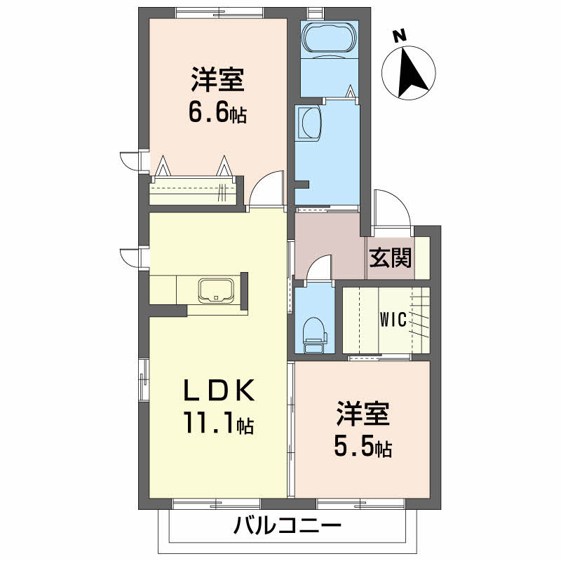 シティ　クレール　Ｅ棟E0201-2
