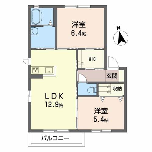 シャーメゾン・ファミーユ　Ｄ棟 D0201号-2