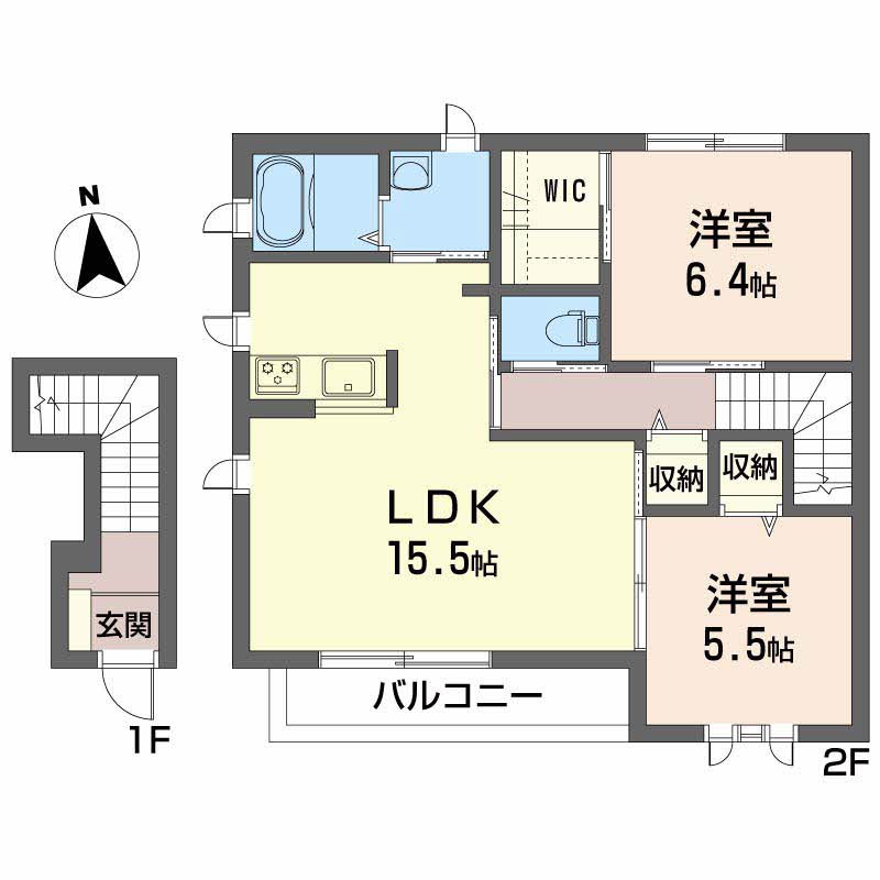 グランマスト杉井流Ⅱ　Ｂ棟B0201-2