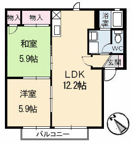 キャトルセゾン　Ａ棟 A0201号-5