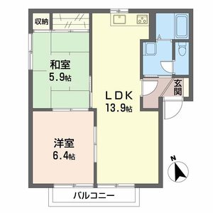サニーズ福庭　Ａ棟 A0201号室