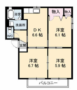 サニーズ福庭Ⅱ　Ｃ棟 A0202号室