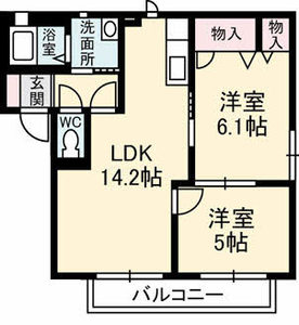サニーズ福庭Ⅱ　Ｄ棟 B0202号室