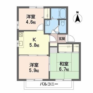 ベルエア　Ｅ棟 E0102号-16