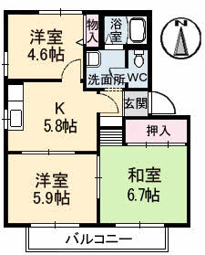 ベルエア E棟 E0202号-16